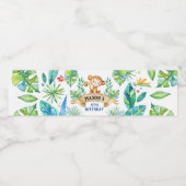 Pour Bouteilles D'eau Zoo étiquette bouteille de fête, Singe (Étiquettes simples)