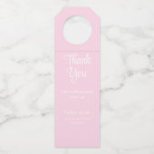 Pour Bouteilles Étiquettes de suspension de bouteille avec logo de (Dos)