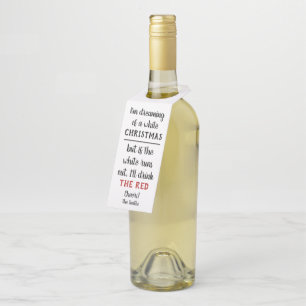Pour Bouteilles Étiquettes de vin avec humour de Noël