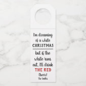 Pour Bouteilles Étiquettes de vin avec humour de Noël (Devant)