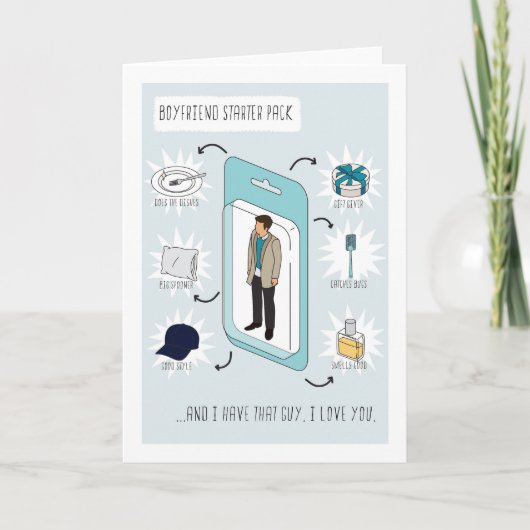 Pour Boyfriend Funny Starpack carte d'anniversaire (Devant)