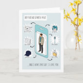 Pour Boyfriend Funny Starpack carte d'anniversaire (Fleur jaune)