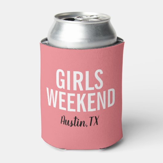 Pour Canette Rafraîchisseur de canettes Weekend Filles Rose Cor (Can devant)