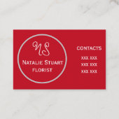 pour Carte de visite fleuriste (Dos)