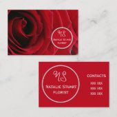 pour Carte de visite fleuriste (Devant / Derrière)