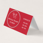 pour Carte de visite fleuriste (Dos)