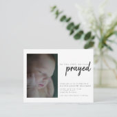 Pour Cet Enfant Nous Avons Prié Invitation Baptême (Debout devant)