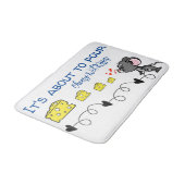 Pour Cheesy Wet Kisses Mouse Bathroom Bath Mat (Gekanteld)