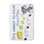 Pour Cheesy Wet Kisses Mouse Bathroom Bath Mat (Voorkant Verticaal)