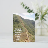 "Pour connaître la volonté de Dieu, carte postale (Debout devant)