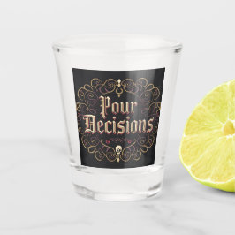 Pour Decisions Gothic Skull Baroque Shot Glass Shot Glas
