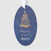 Pour Dentist Christmas Tree Nom personnalisable (devant)