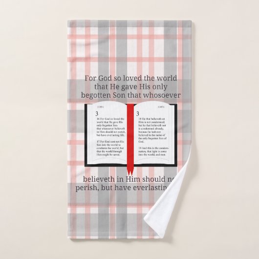 Pour Dieu si aimé le monde (Serviette à main)