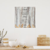 Pour Dieu si aimé Motivational Bible Verset Poster (Cuisine)