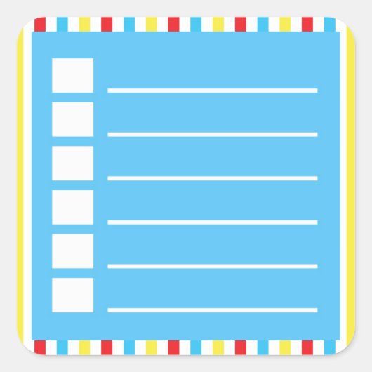 Pour effectuer des stickers du gestionnaire de lis (Devant)