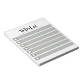 Pour effectuer la liste des blocs-notes (Incliné)