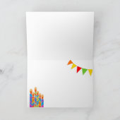 Pour Enseignant Chic bougies, Bunting Carte Annive (Intérieur)