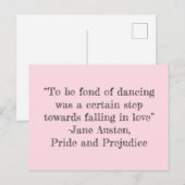 Pour être fou de la carte postale de danse (Devant / Derrière)