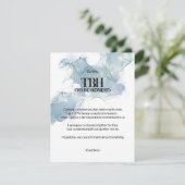 Pour être honnête (TBH) Carte Bleue (Debout devant)