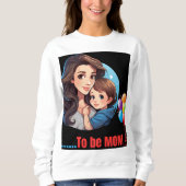 Pour être maman customisé Sweat - shirts à capuche (Devant)