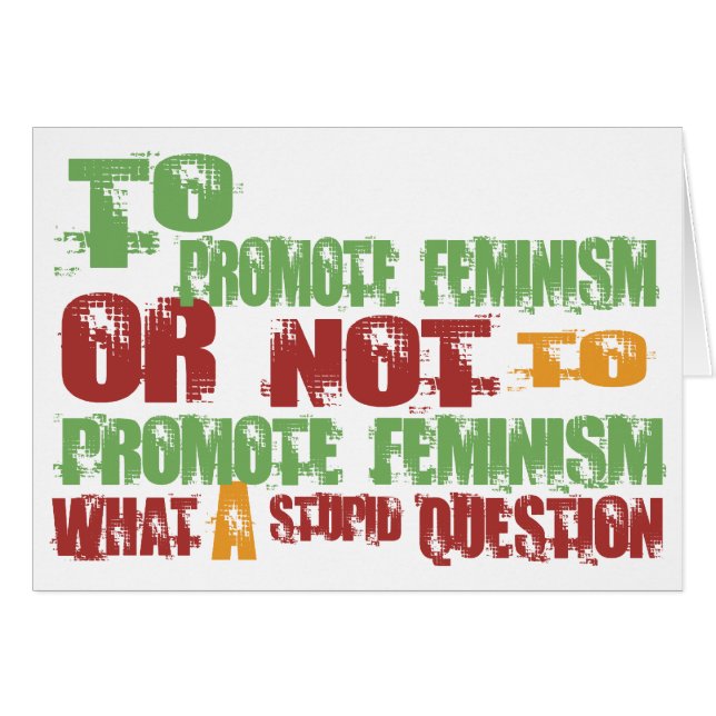 Pour favoriser le féminisme (Devant horizontal)