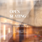 Pour Fenêtre Autocollant de miroir de mariage moderne Siège ouv (Feuille 2)