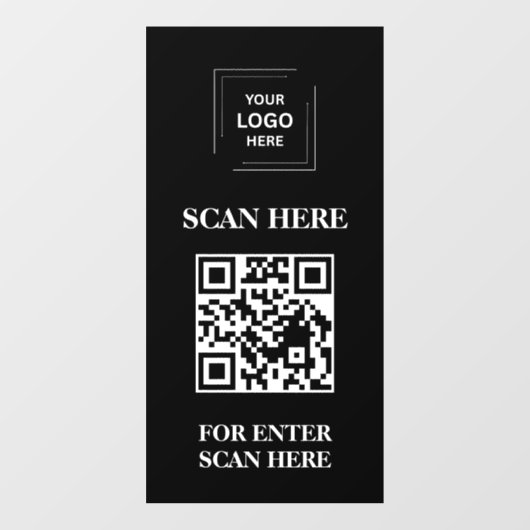 Pour Fenêtre Autocollant de porte de contrôle d'accès QR Code n (Feuille)