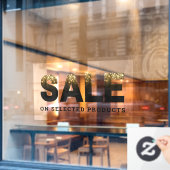 Pour Fenêtre Autocollant de porte de mot de vente de noir de Gl (Fenêtre de café)