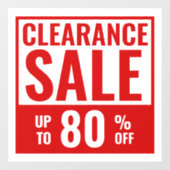 Pour Fenêtre Autocollant de vitrine de vente de liquidation géa (Feuille)