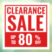 Pour Fenêtre Autocollant de vitrine de vente de liquidation géa (Feuille 3)