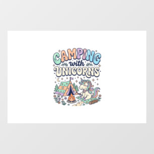 Pour Fenêtre Camping de licorne avec autocollant Kawaii de lico