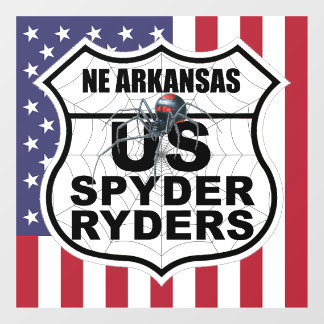 Pour Fenêtre Chapitre NE Arkansas - Drapeau et logo autocollant