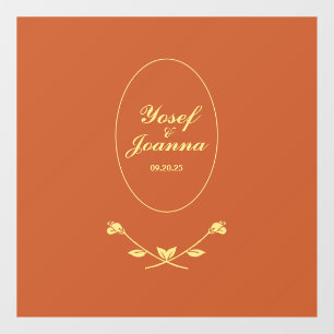 Pour Fenêtre Décal et autocollant à deux étages mariage