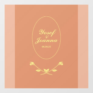 Pour Fenêtre Décal et autocollant à deux étages mariage