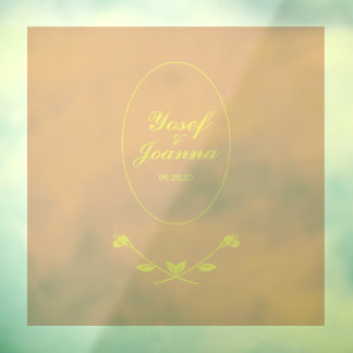 Pour Fenêtre Décal et autocollant transparent mariage Couple