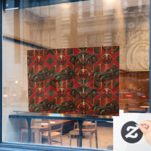 Pour Fenêtre Patrouille de nuit, grand autocollant deco/munkus