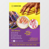 Pour Fenêtre Services de salon de manucure Autocollant de fenêt (Feuille)