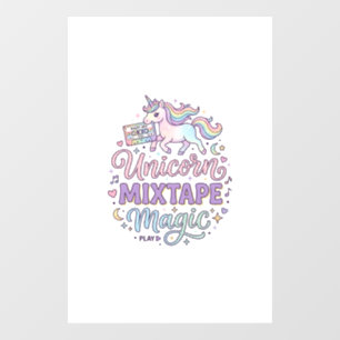 Pour Fenêtre Unicorn Mixtape Magie Autocollant et Chemise Adora