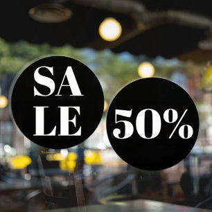 Pour Fenêtre Vente de vitrine de magasin moderne autocollant de