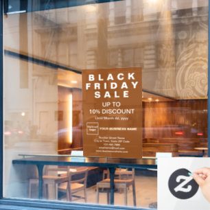 Pour Fenêtre Vente du Vendredi Noir des Entreprises Autocollant