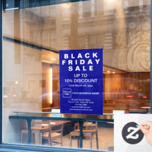 Pour Fenêtre Vente du Vendredi Noir Entreprise Autocollant de f