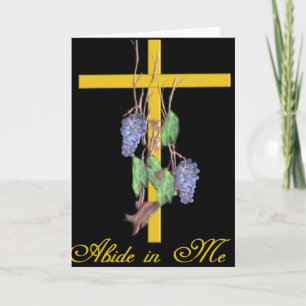Pour Fêtes Annuelles Abide en moi Cartes