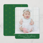 Pour Fêtes Annuelles Ajouter photo Joyeuses cartes de Noël avec Arbre D (Devant / Derrière)