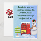 Pour Fêtes Annuelles Amusant jeu de cartes de Noël (Devant / Derrière)