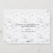 Pour Fêtes Annuelles Aquarelle Foliage Photo Croire Cartes de Noël (Dos)