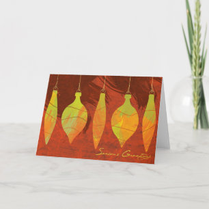 Pour Fêtes Annuelles Aquarelle Ornements Cartes de voeux de vacances