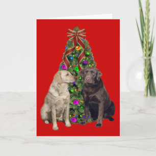 Pour Fêtes Annuelles Arbre de cartes de Noël du Labrador Retriever
