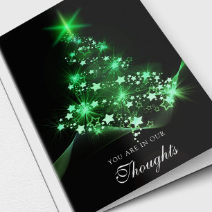 Pour Fêtes Annuelles Arbre vert de Noël   de cartes de sympathie