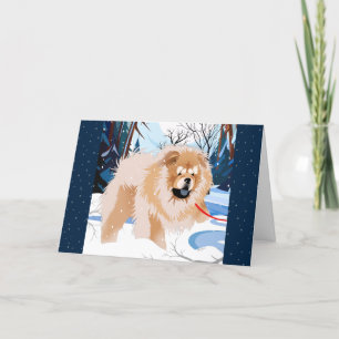 Pour Fêtes Annuelles AU-DELÀ DE LA RIVIÈRE Cartes de vacances Red Chow
