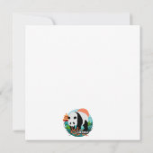 Pour Fêtes Annuelles BAO SHI - Panda - cartes de notes plates - détails (Dos)